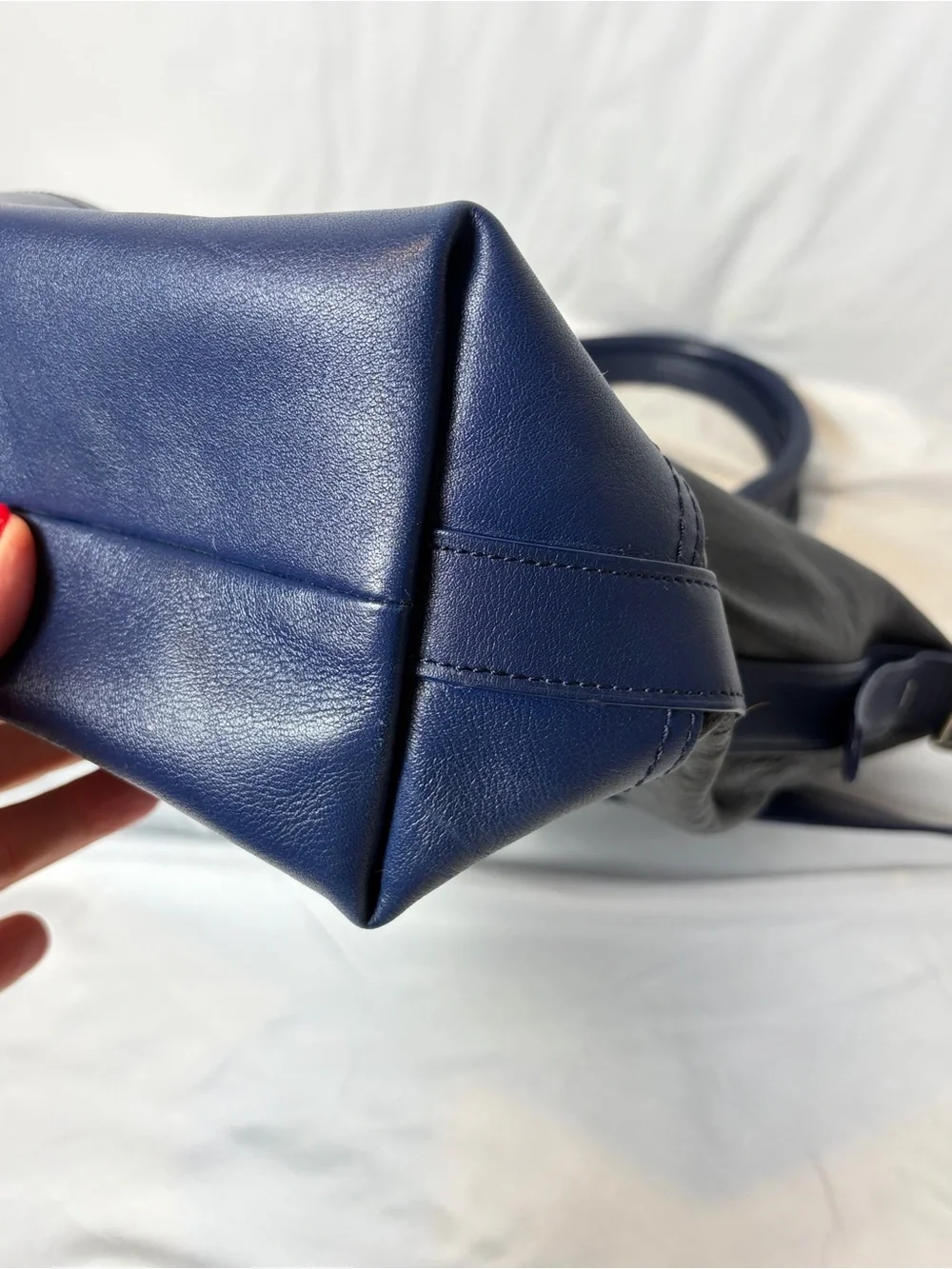 Coach Legacy Leather Rory Satchel Navy Black Colorblock 19902